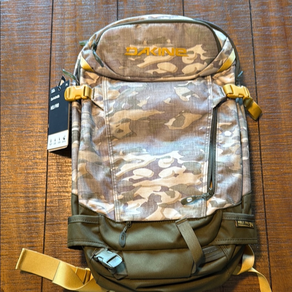 Dakine Heli Pro Camo and Olive Men's Backpack